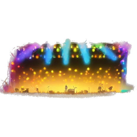 Colourful concert lights and sounds emoji
