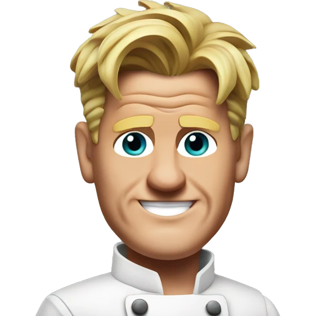 hyperrealistic gordon Ramsey emoji