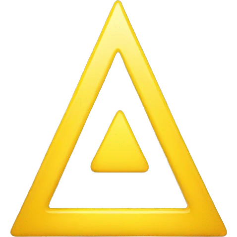 yellow triangle pointing up emoji