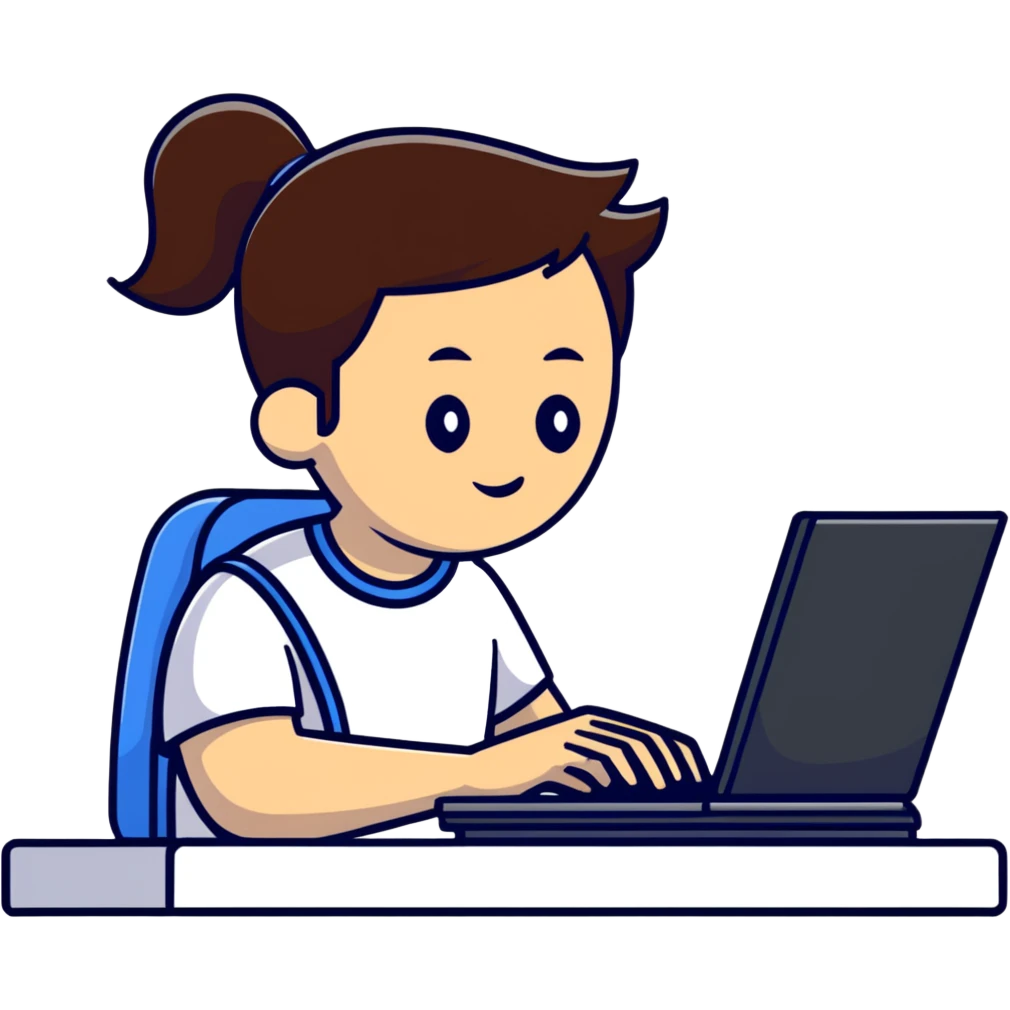 programmer coding at computer emoji