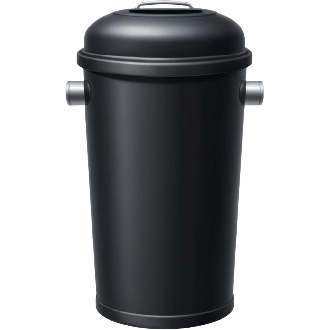  dustbin black emoji