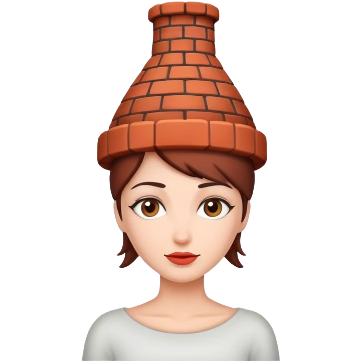 Woman with chimney on her head  emoji
