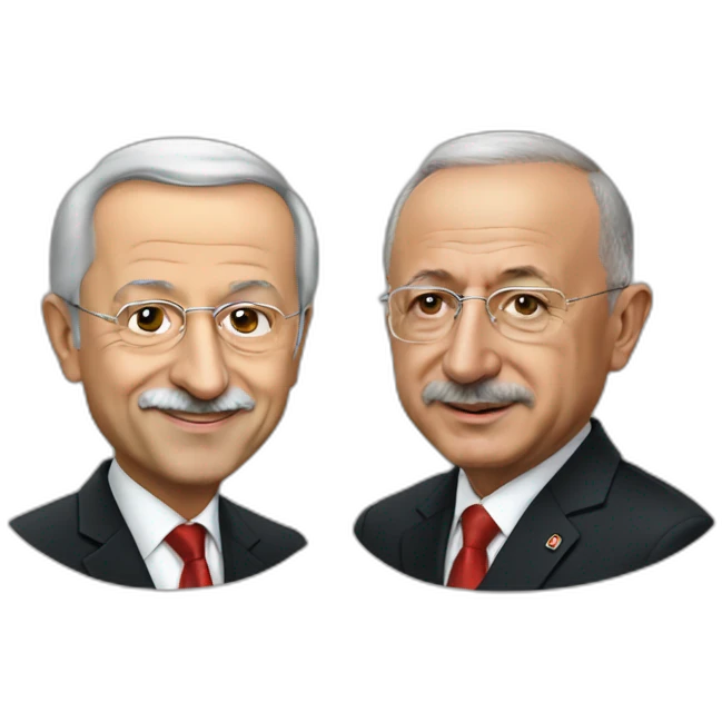 erdogan and kilicdaroglu emoji