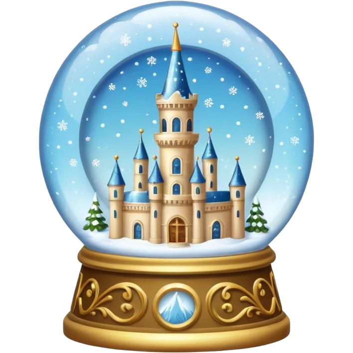 snow-globe, tower inside emoji