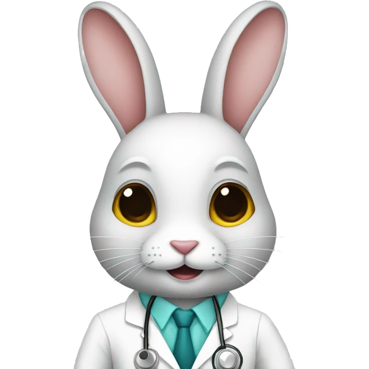 rabbit as doctor emoji