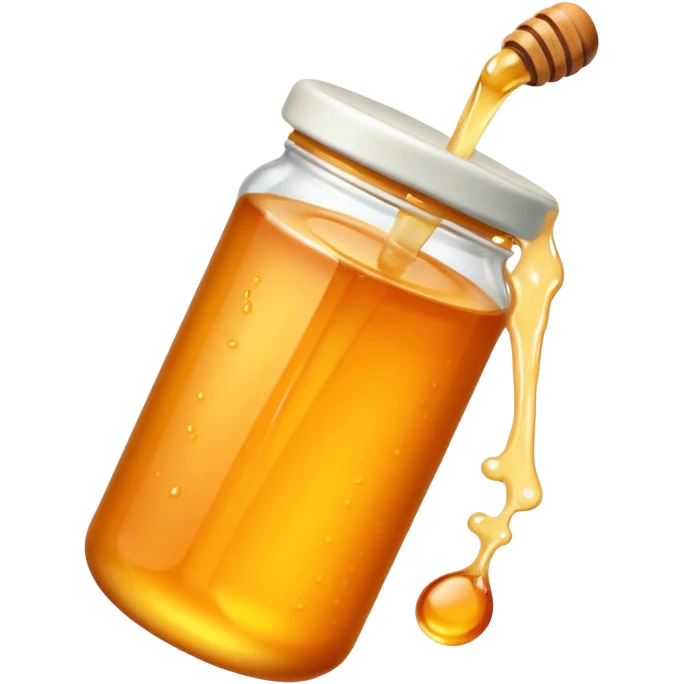 a tube with orange honey inside emoji