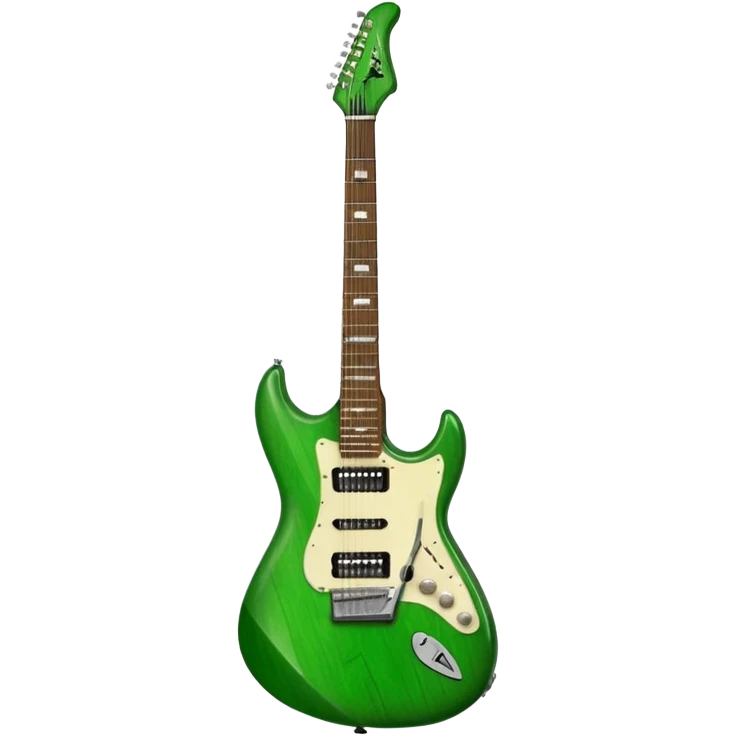Green, lightning shaped, Dean ML electric guitar  emoji