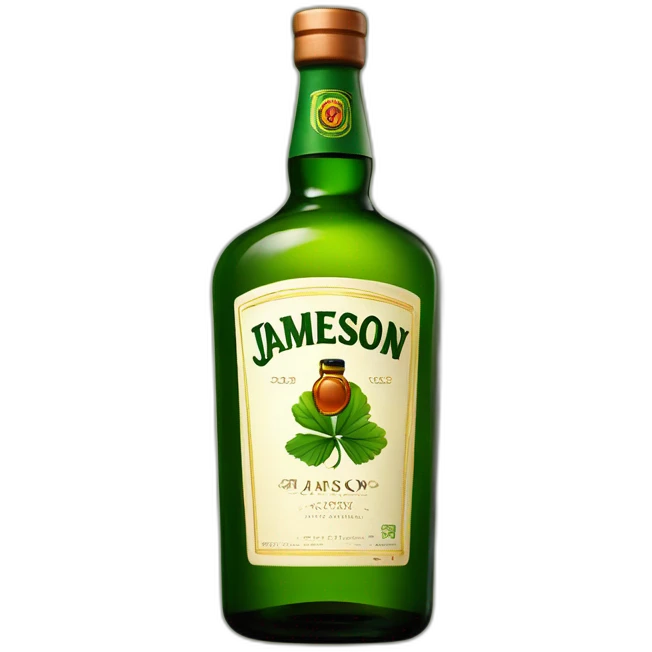Jameson Irish whiskey bottle emoji