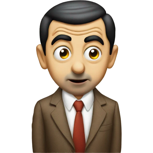 Mr.Bean kissing emoji