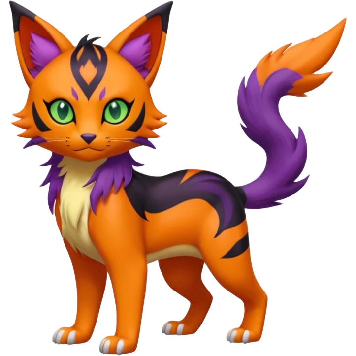 Liepard-Litten-Sprigatito-Pokémon-fusion-creature (full body) emoji