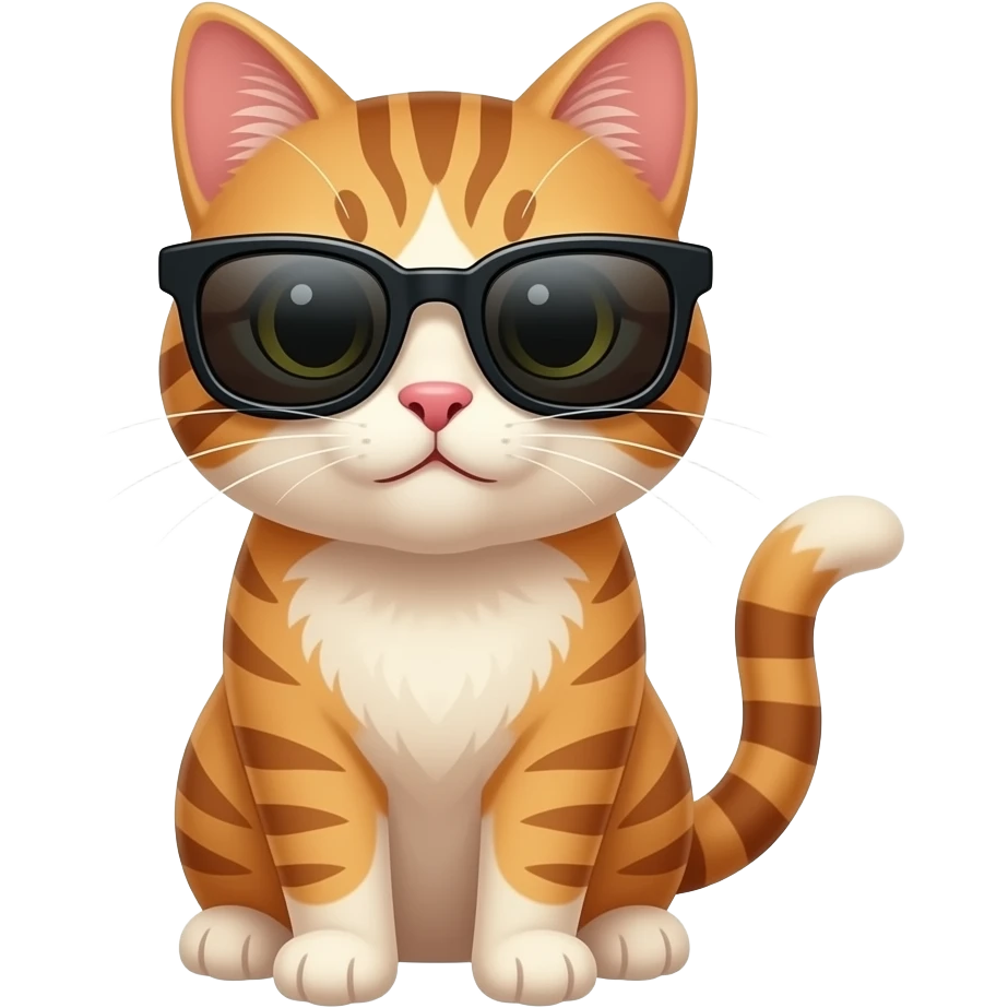 Cat wearing sunglasses emoji