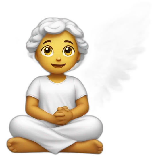 Angel sitting emoji