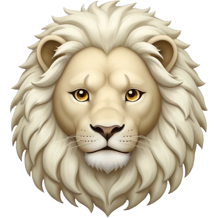 Lion blanc emoji