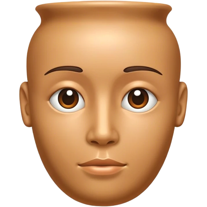 Vase human head  emoji