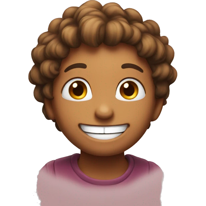 cheeky grin in love  emoji
