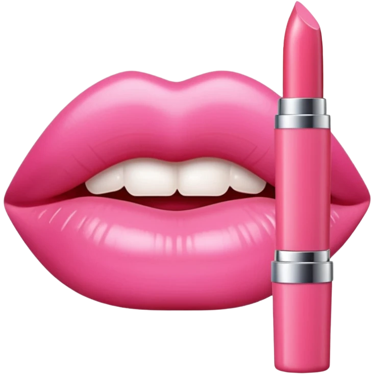 pink lovely lip tint emoji