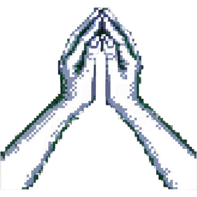 praying hands pressed together emoji