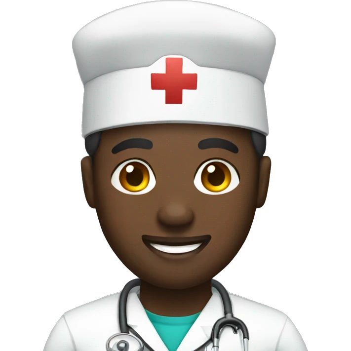 african nurse man emoji