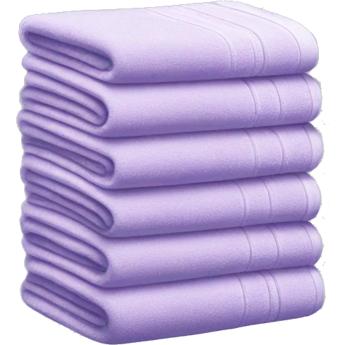 Light purple stacked towels emoji