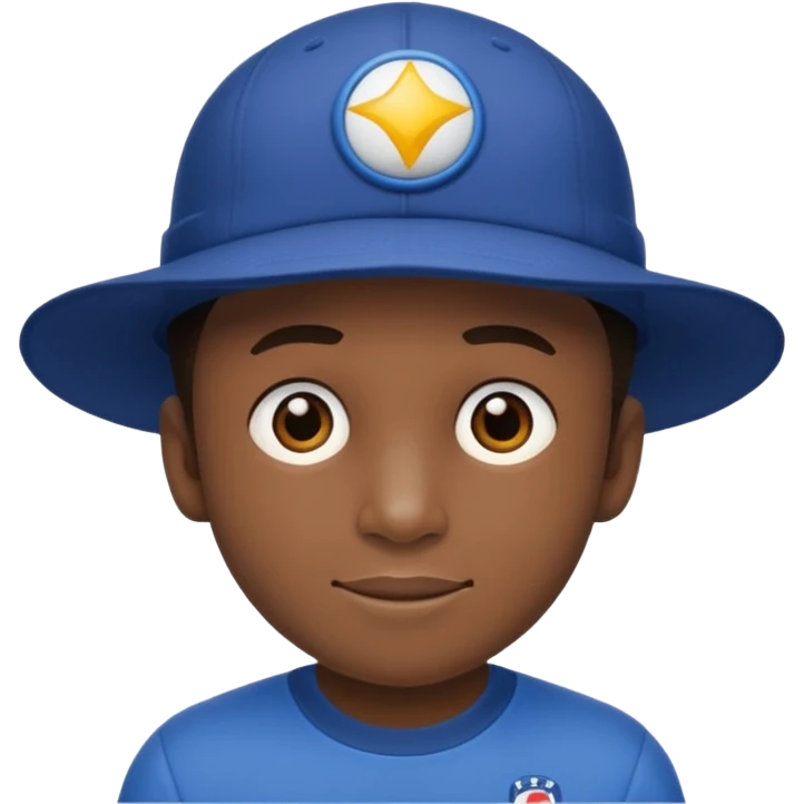 Faça um menino de boné emoji