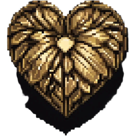 heart no cracks decorative gold lines emoji