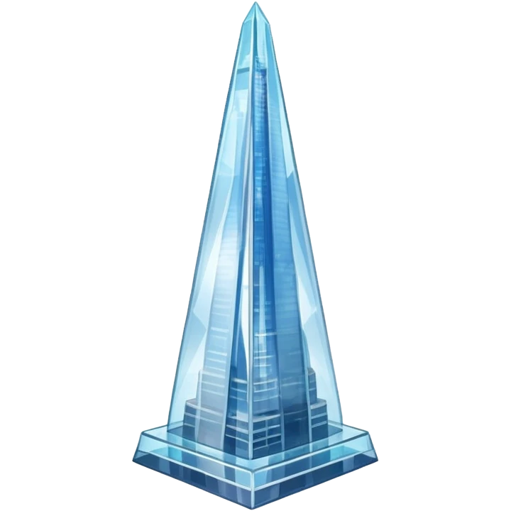 a glass tower, the shard
 emoji