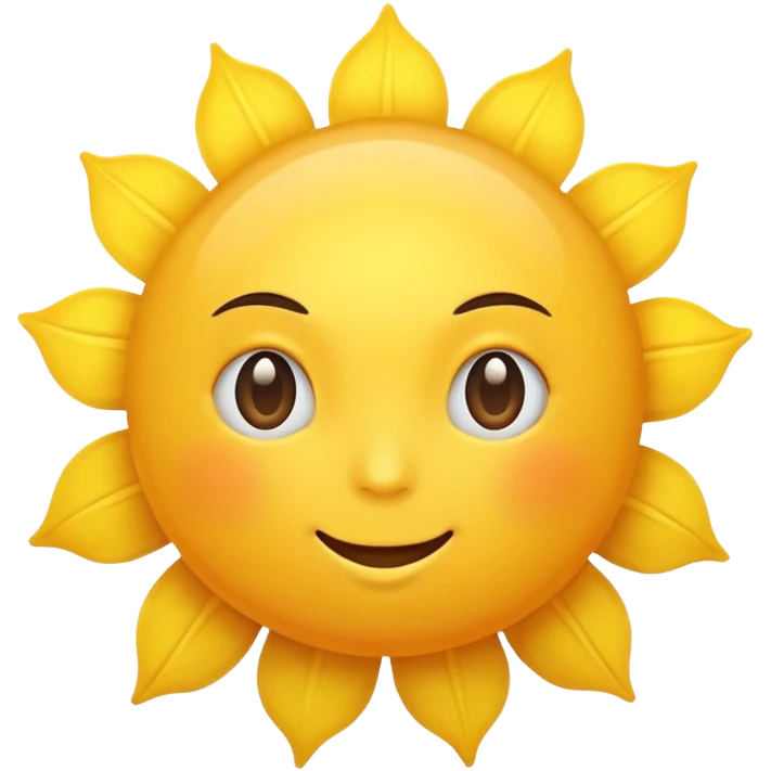 yellow sun emoji