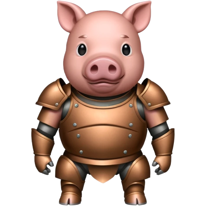 armored pig emoji