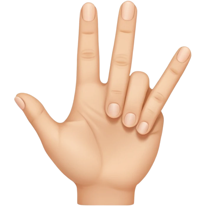 Eine Hand mit einem Finger der nach rechts zeigt  emoji