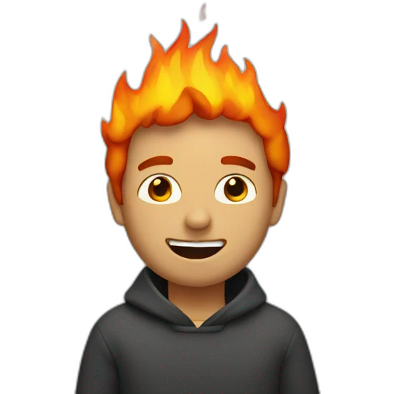 Men in a fire  emoji