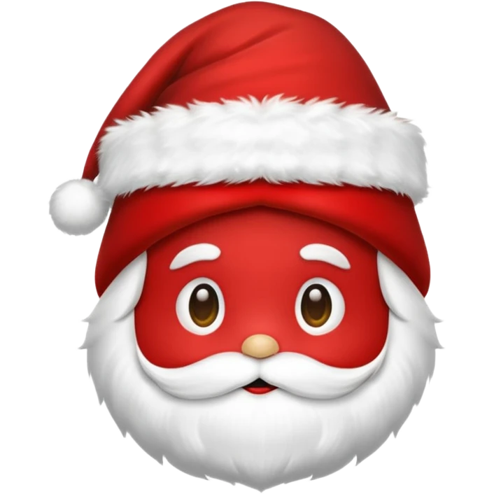 gorro do papai noel, apenas o gorro emoji
