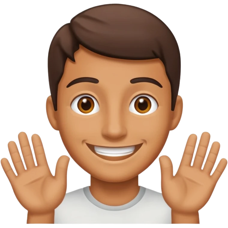 Some one doing six seven emoji