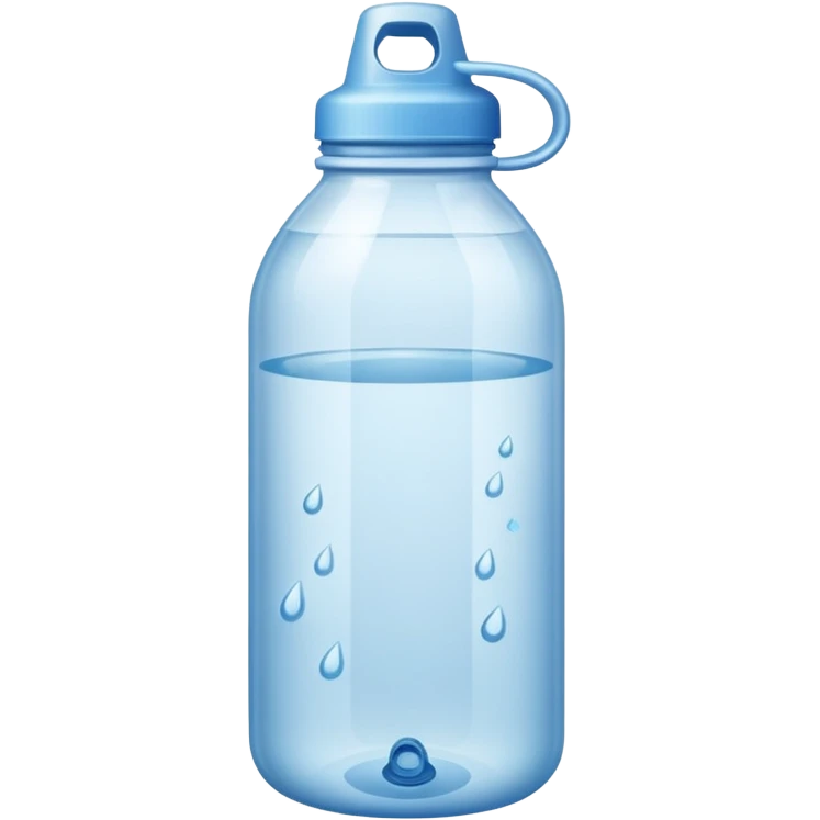 A water bottle emoji