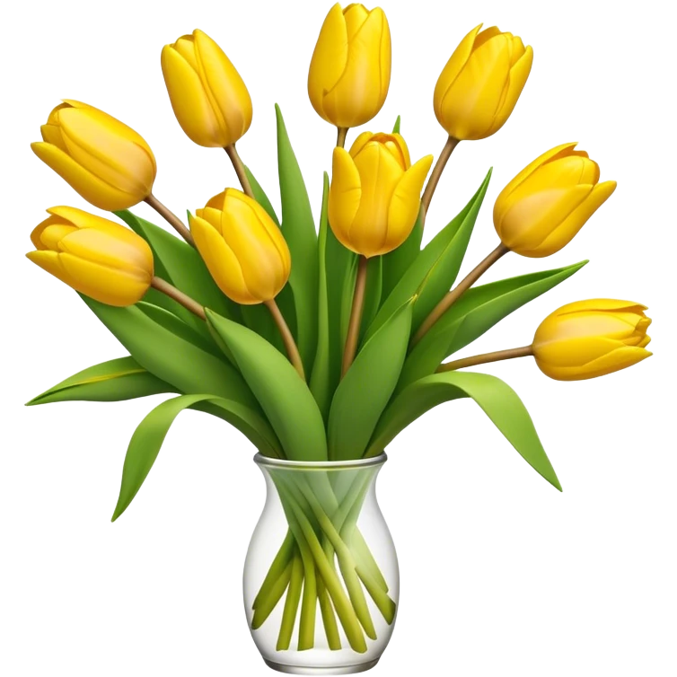 yellow tulips bouquet  emoji
