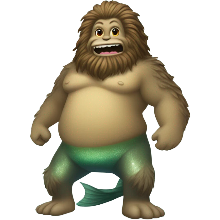 Sasquatch mermaid  emoji