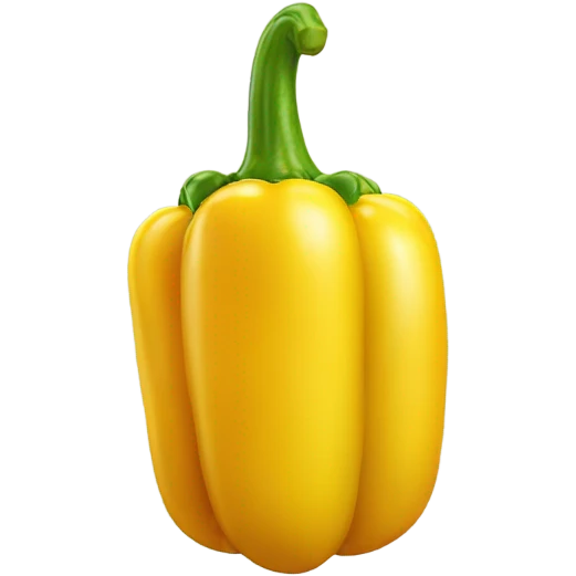 Yellow bell pepper emoji