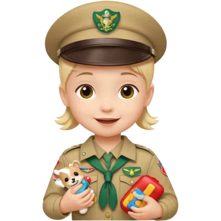 very small baby scout girl emoji