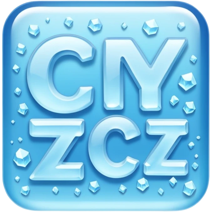 "freeze' words with frozen style emoji