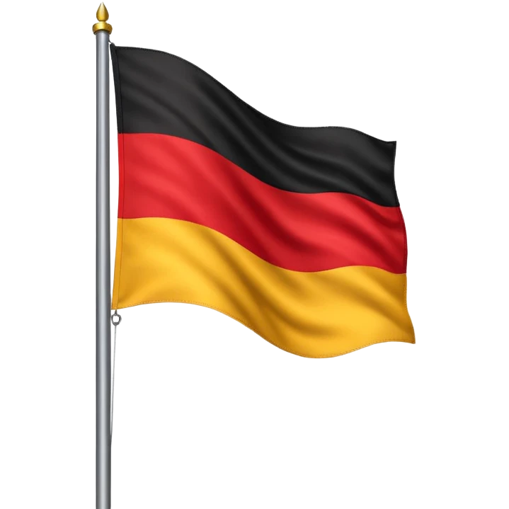 German flag on flagpole emoji