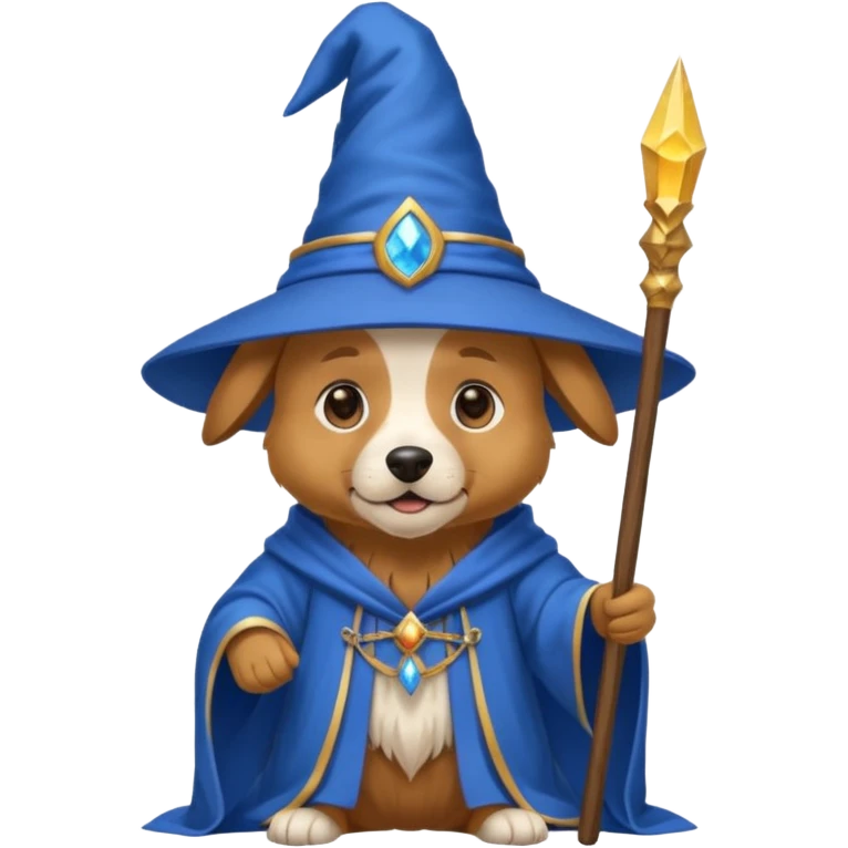 Dog wizard emoji