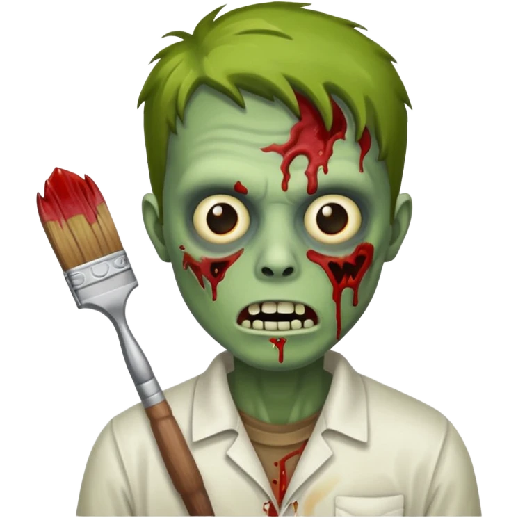 painter zombie  emoji