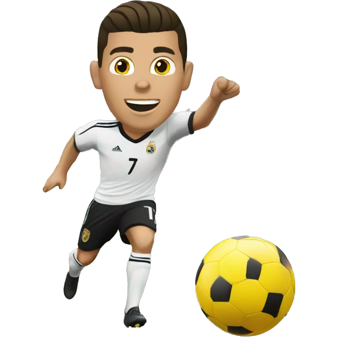 Cristiano Ronaldo Scores a Goal emoji
