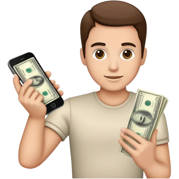 Earning money from phone  emoji