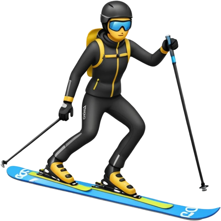 a ski google emoji