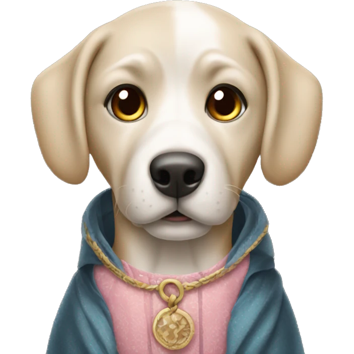 perro con vestido emoji
