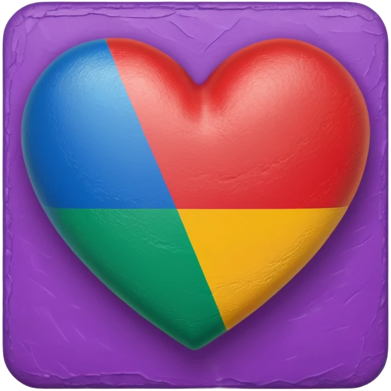heart with maverique pride flag colors emoji