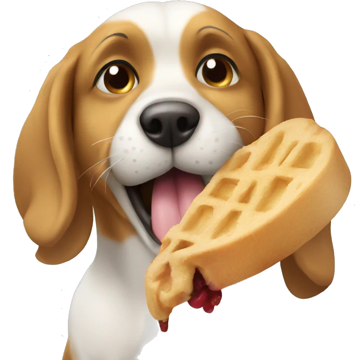 Dog eating  emoji