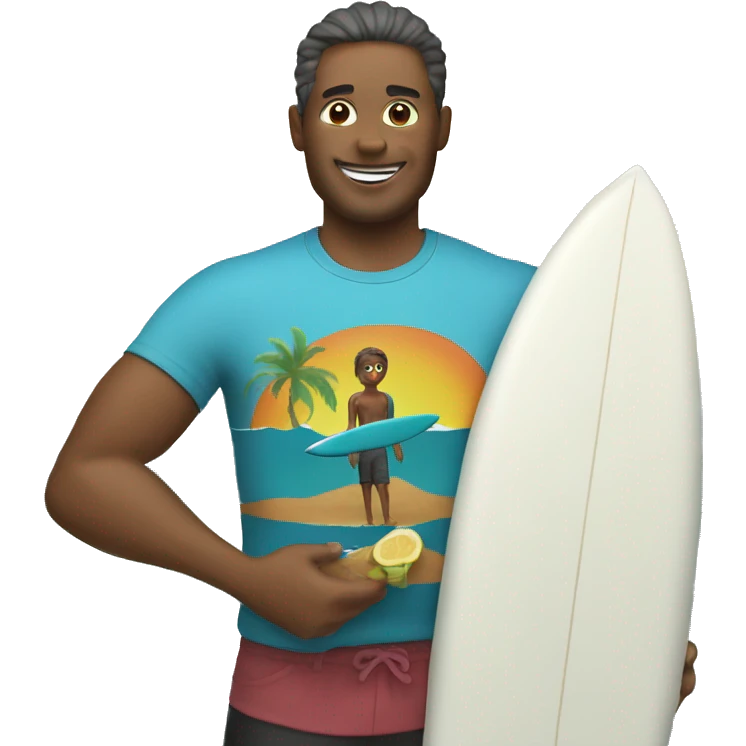 surfer with bottle emoji