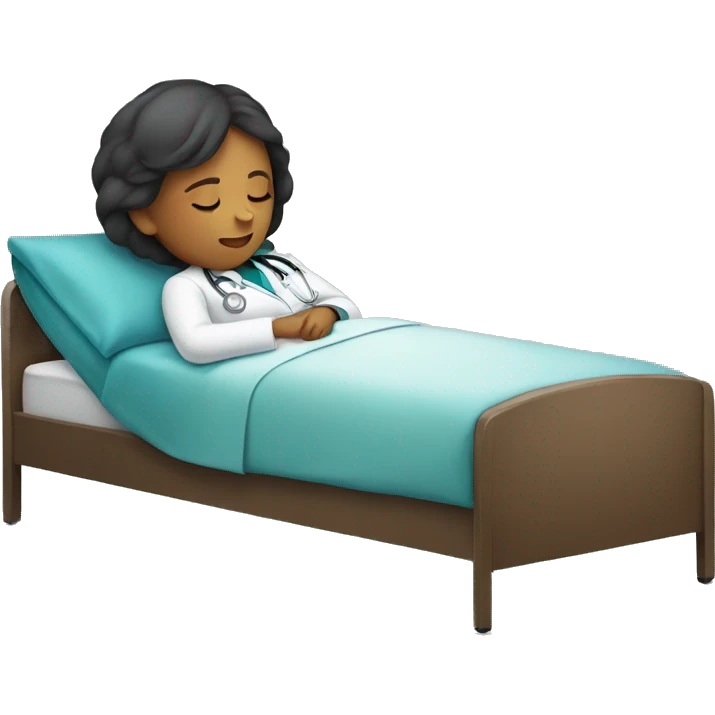 Girl doctor sleeping emoji