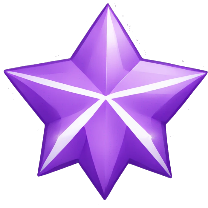 Purple Diamond star emoji